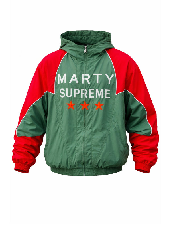 Marty Supreme Green Red Mexico Jacket Timothee Chalamet